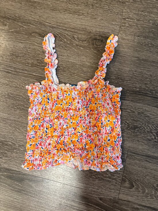 Old Navy Tops - Old Navy Cropped Tank Size S Multi-Color Floral
